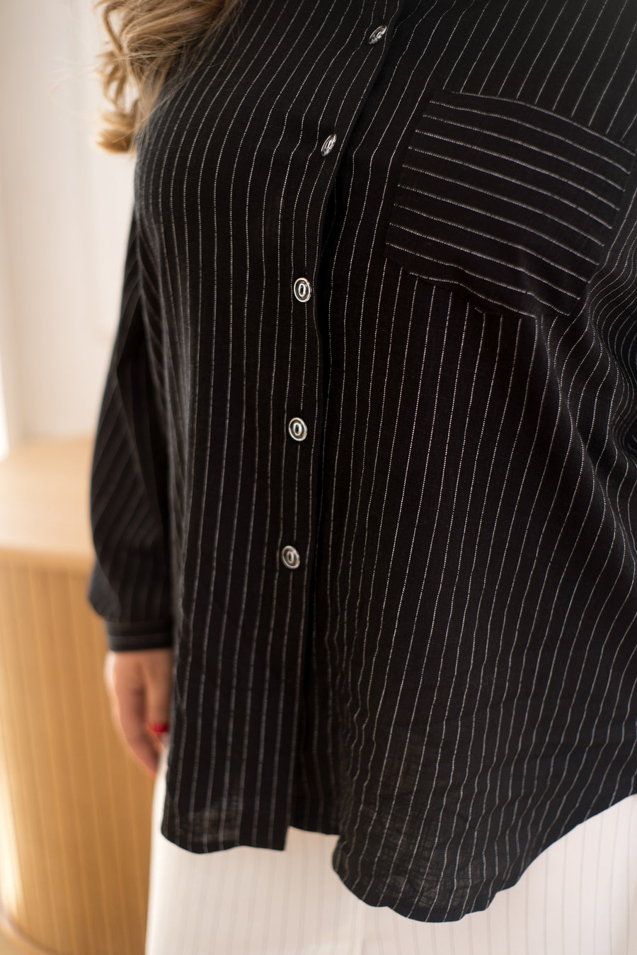 Раирана риза от ленена смес - Twiggy Shop