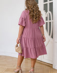 Рокля в свободна кройка с бродерия - Twiggy Shop