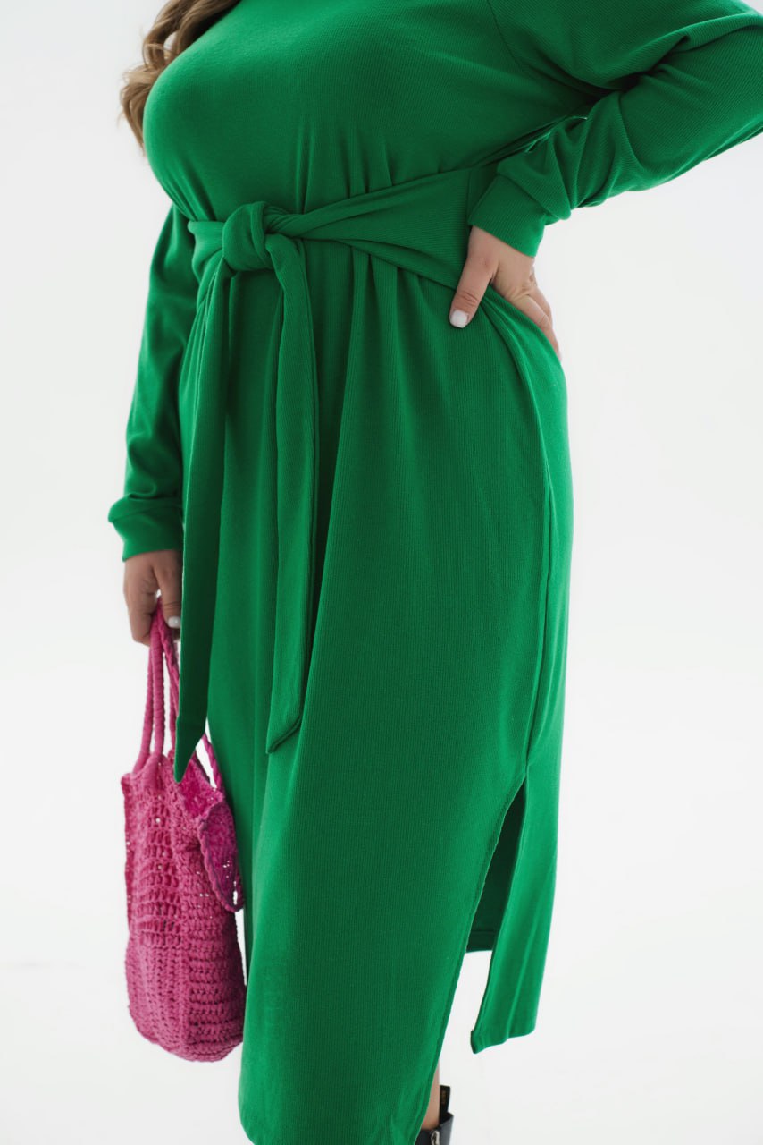 Миди рокля от трикотаж - Twiggy Shop