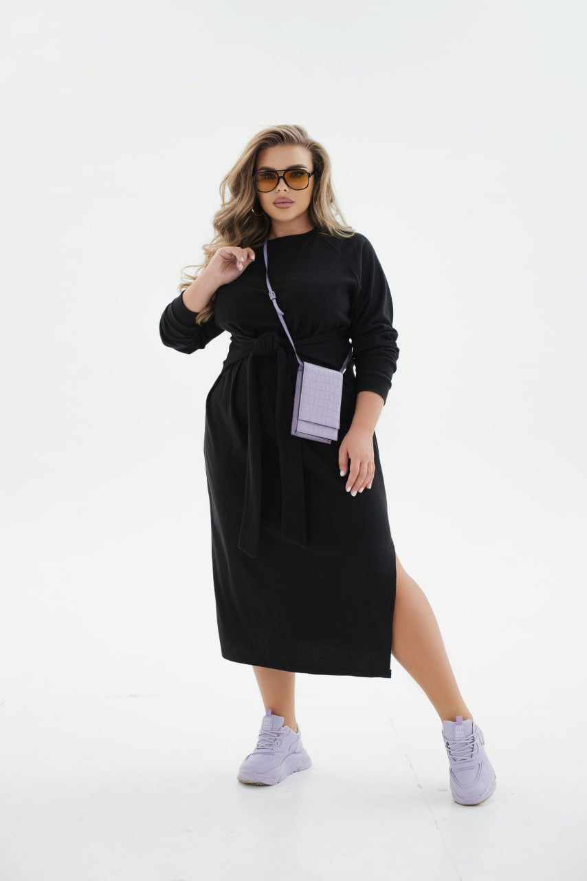 Миди рокля от трикотаж - Twiggy Shop