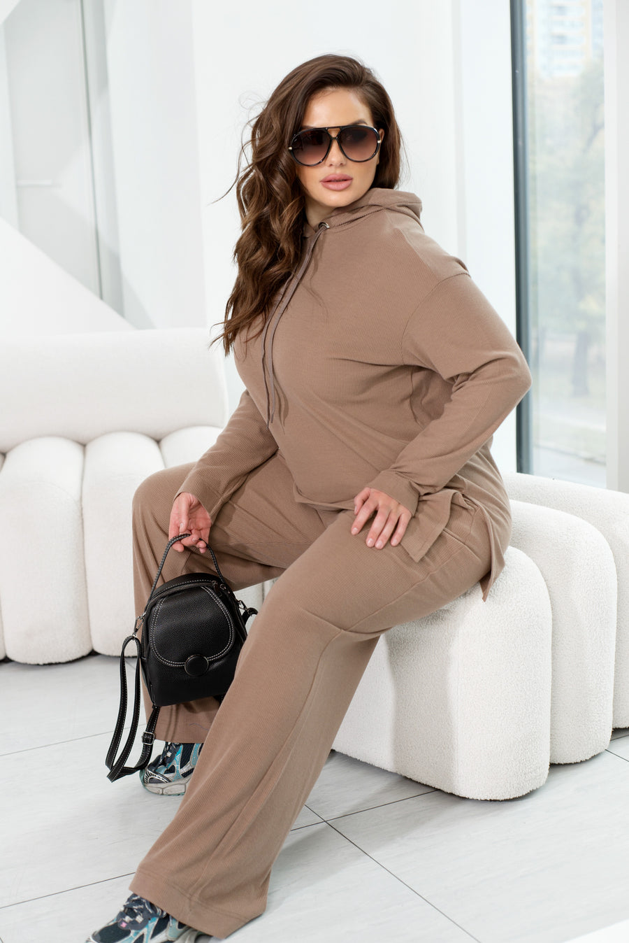 Комплект с широк панталон - Twiggy Shop