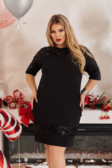 Къса рокля с пайети - Twiggy Shop