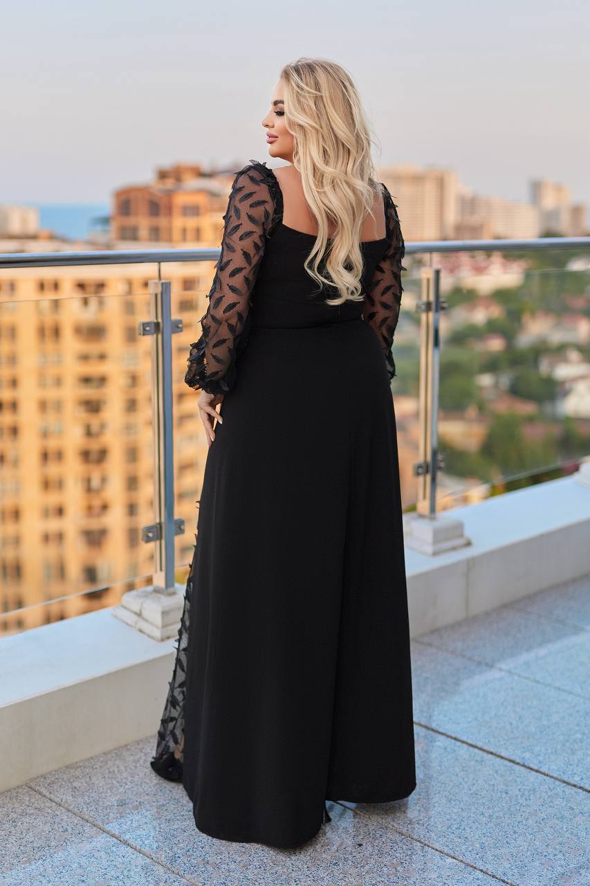 Дълга рокля с мрежа - Twiggy Shop