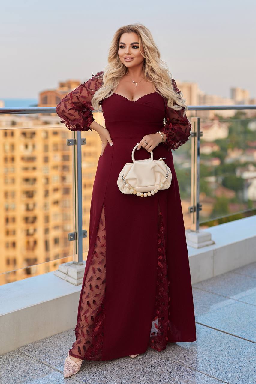 Дълга рокля с мрежа - Twiggy Shop