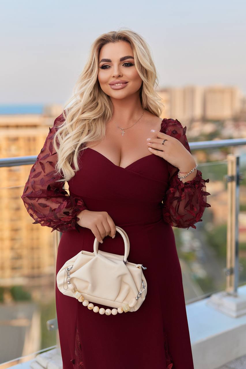 Дълга рокля с мрежа - Twiggy Shop