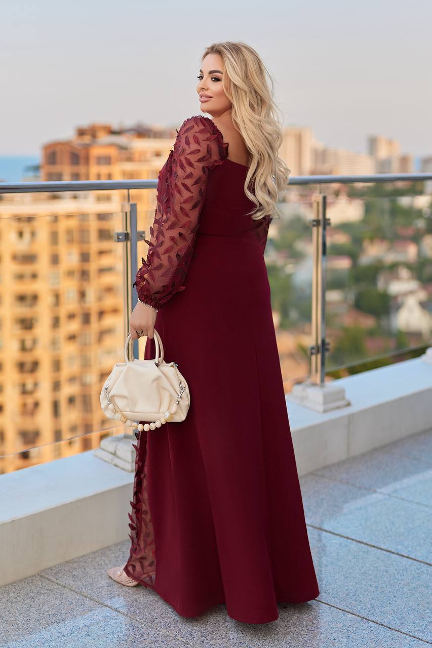 Дълга рокля с мрежа - Twiggy Shop