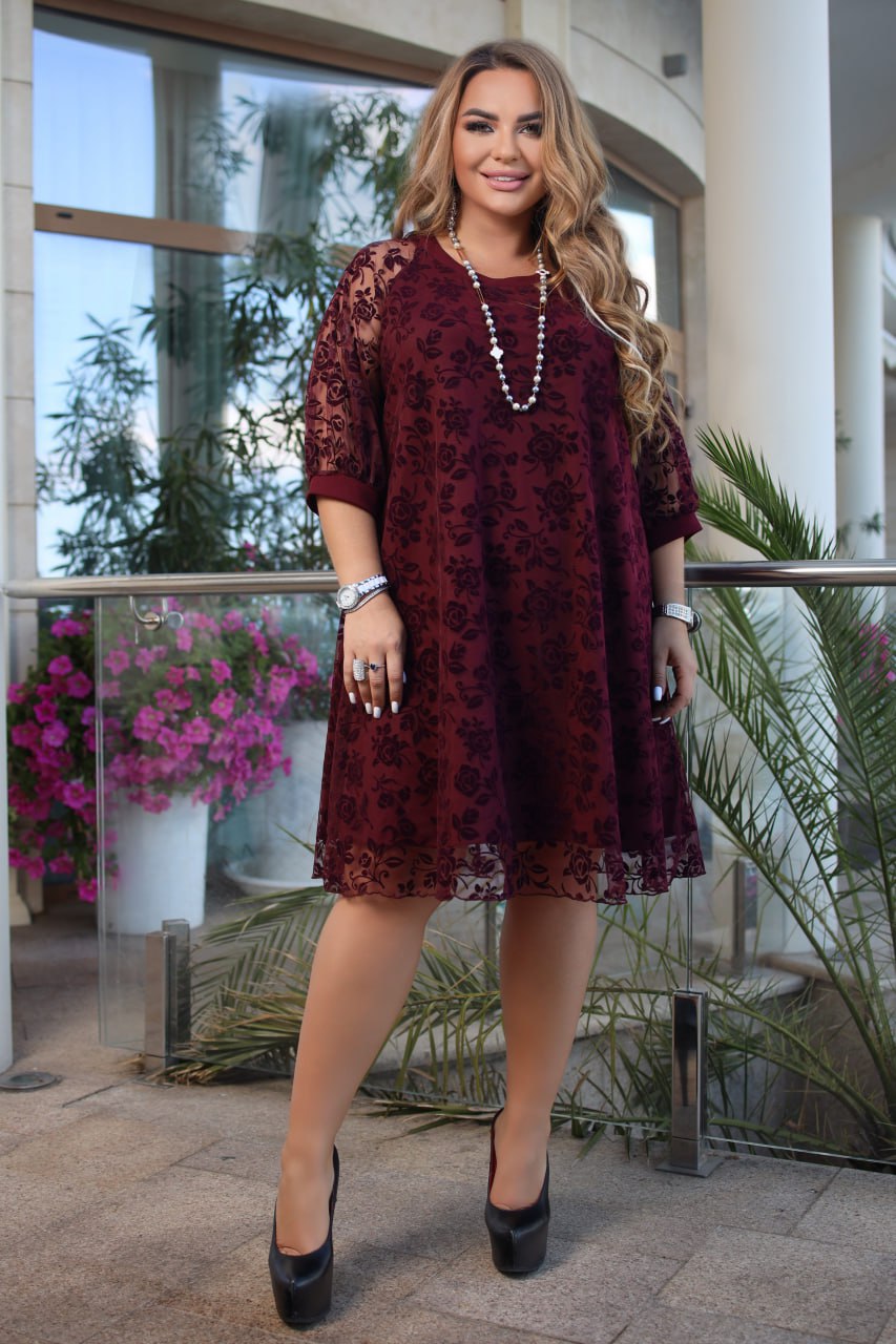 Рокля в свободна кройка от мрежа - Twiggy Shop