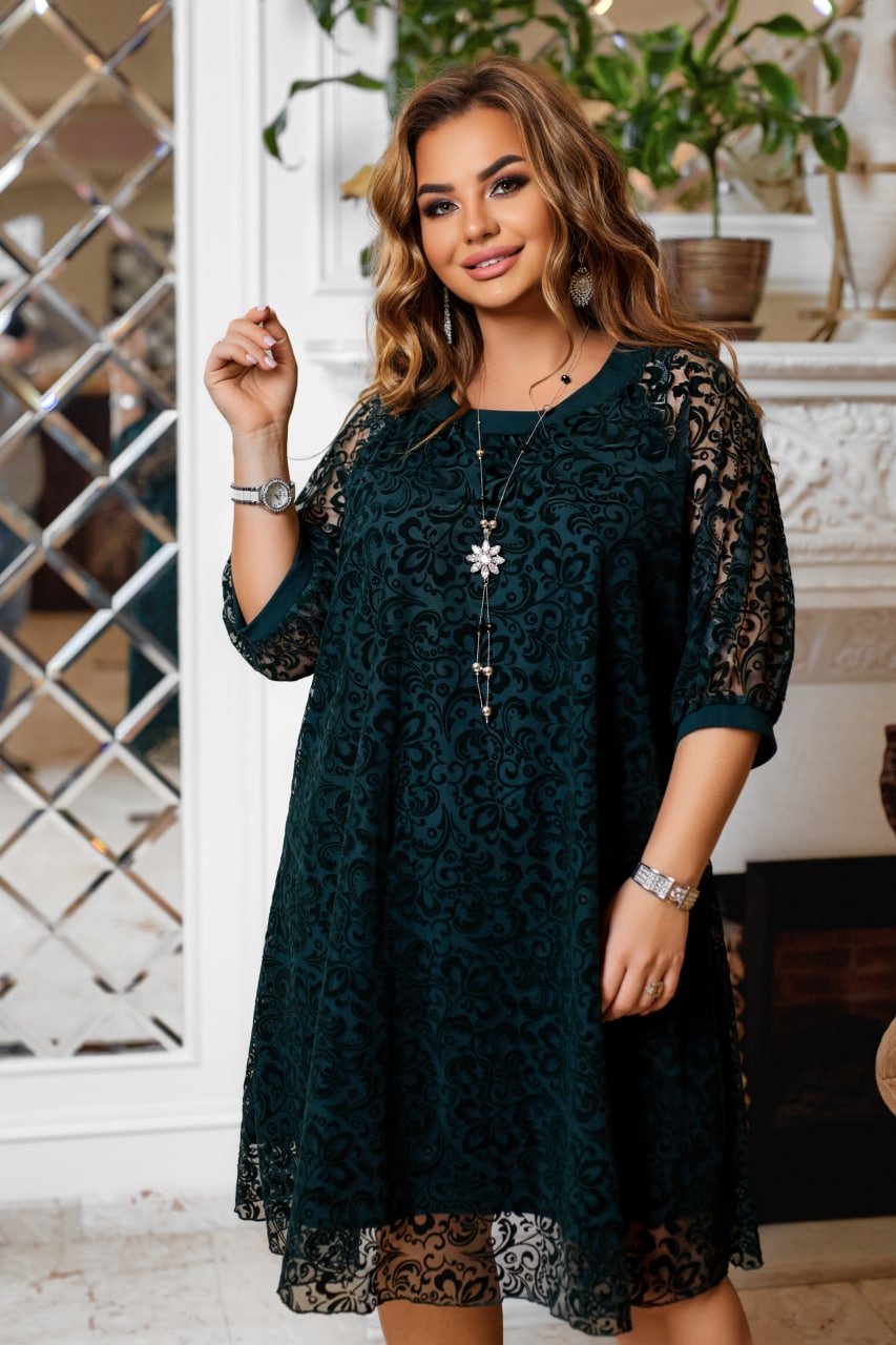 Рокля в свободна кройка от мрежа - Twiggy Shop