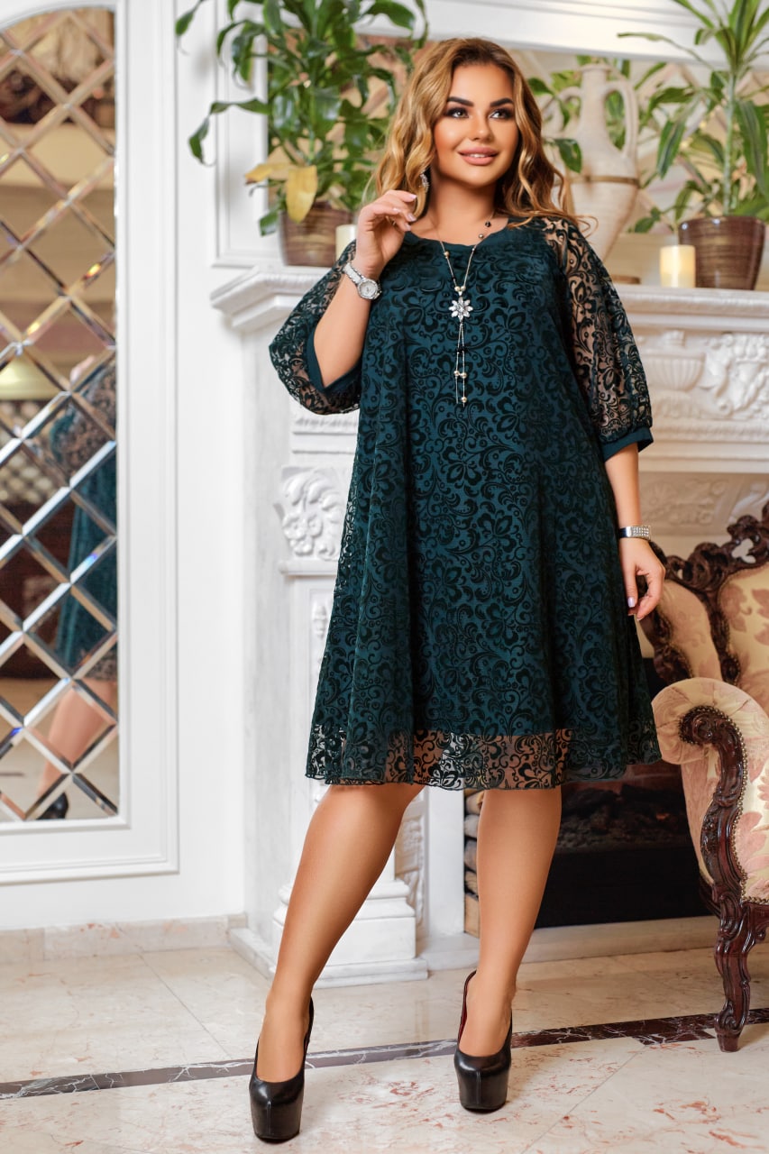 Рокля в свободна кройка от мрежа - Twiggy Shop