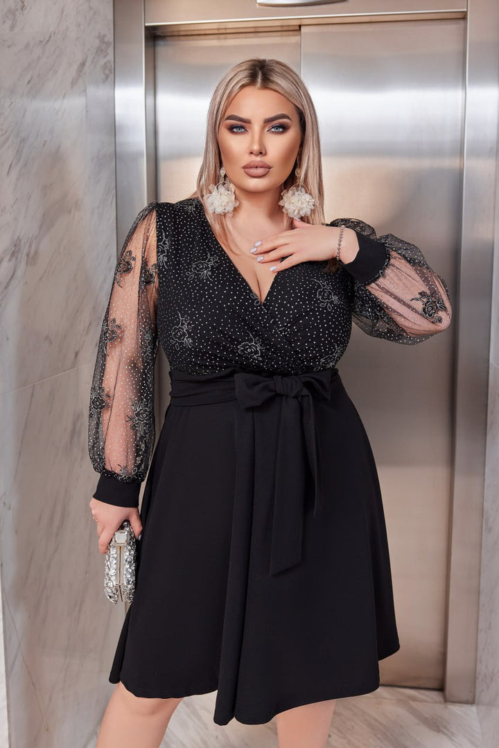 Къса рокля с мрежа - Twiggy Shop