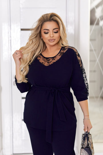 Вечерен комплект с мрежа - Twiggy Shop