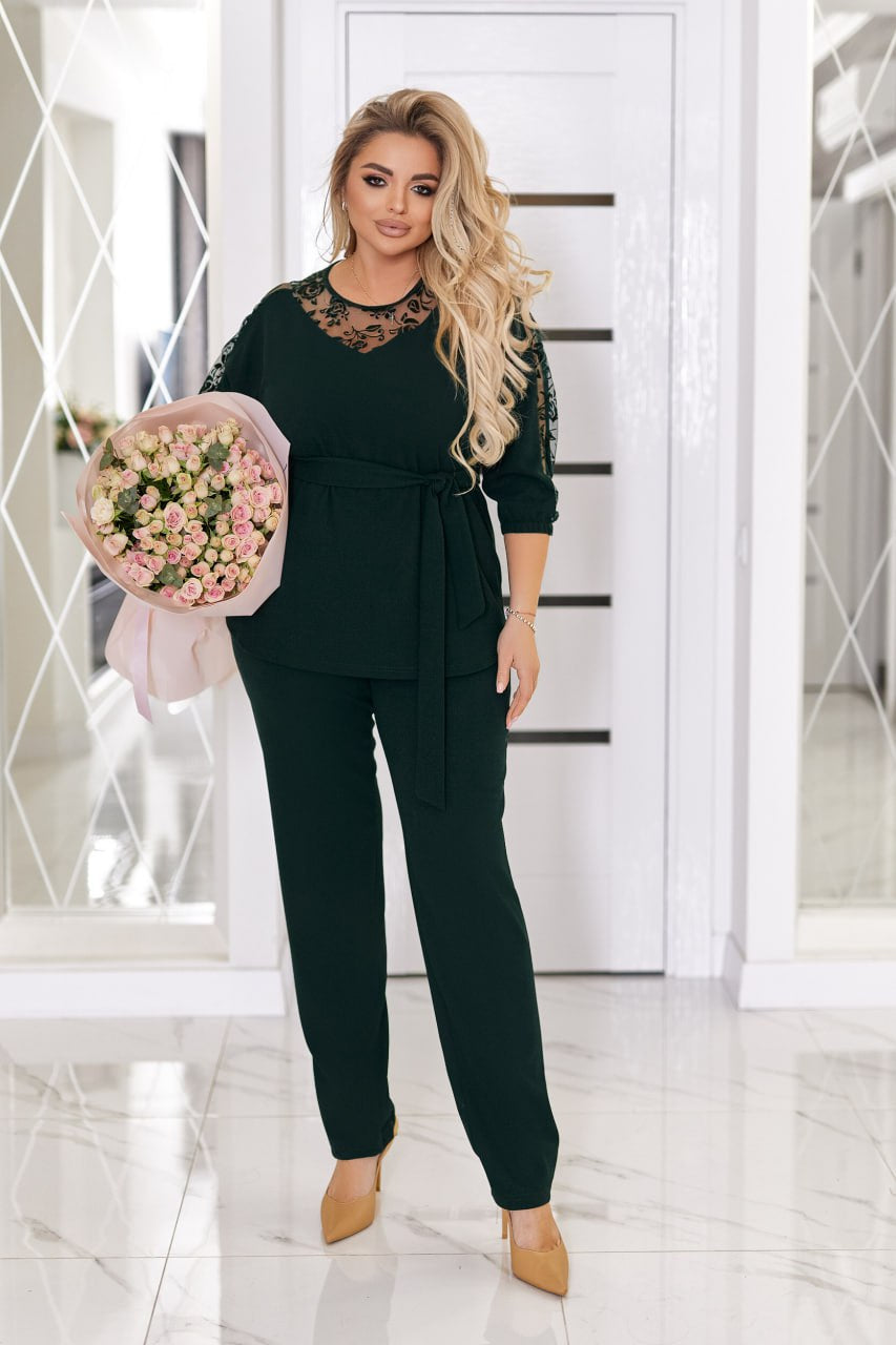 Вечерен комплект с мрежа - Twiggy Shop