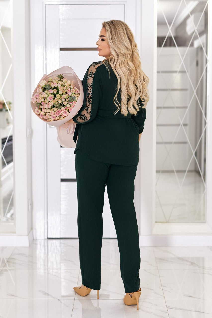 Вечерен комплект с мрежа - Twiggy Shop