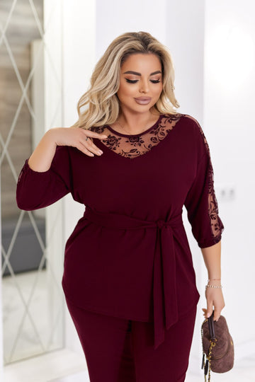 Вечерен комплект с мрежа - Twiggy Shop