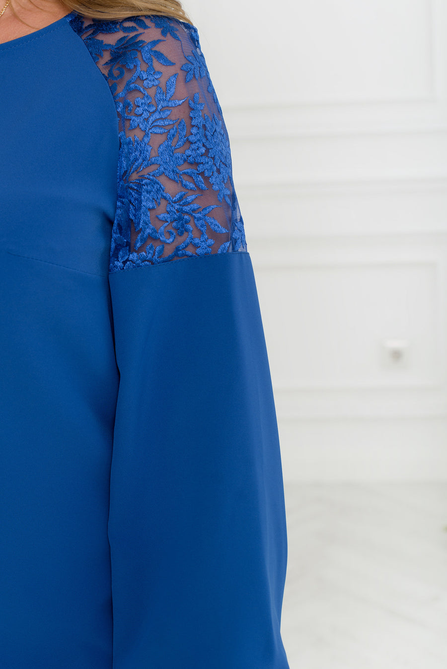 Вталена рокля с дантела - Twiggy Shop