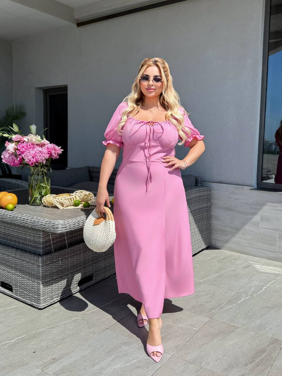 Миди рокля с връзки - Twiggy Shop