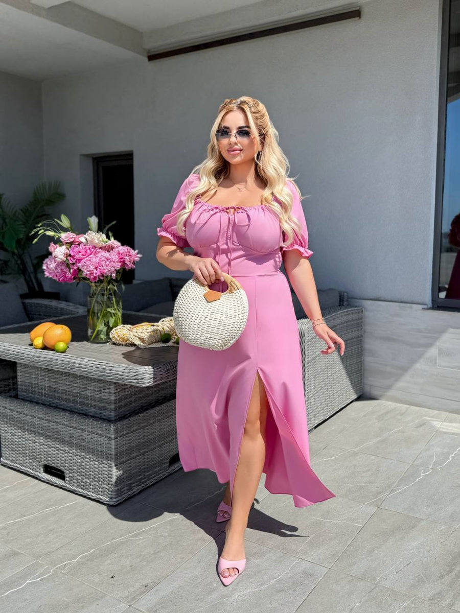 Миди рокля с връзки - Twiggy Shop