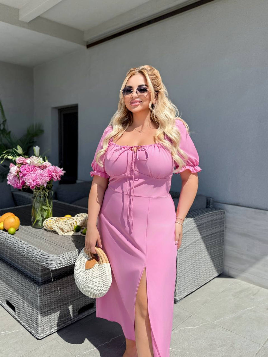 Миди рокля с връзки - Twiggy Shop