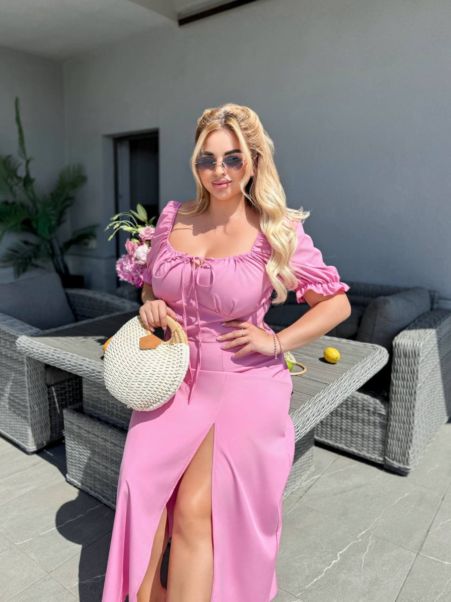 Миди рокля с връзки - Twiggy Shop