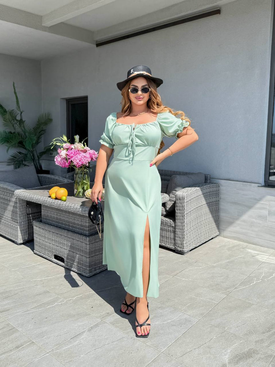 Миди рокля с връзки - Twiggy Shop