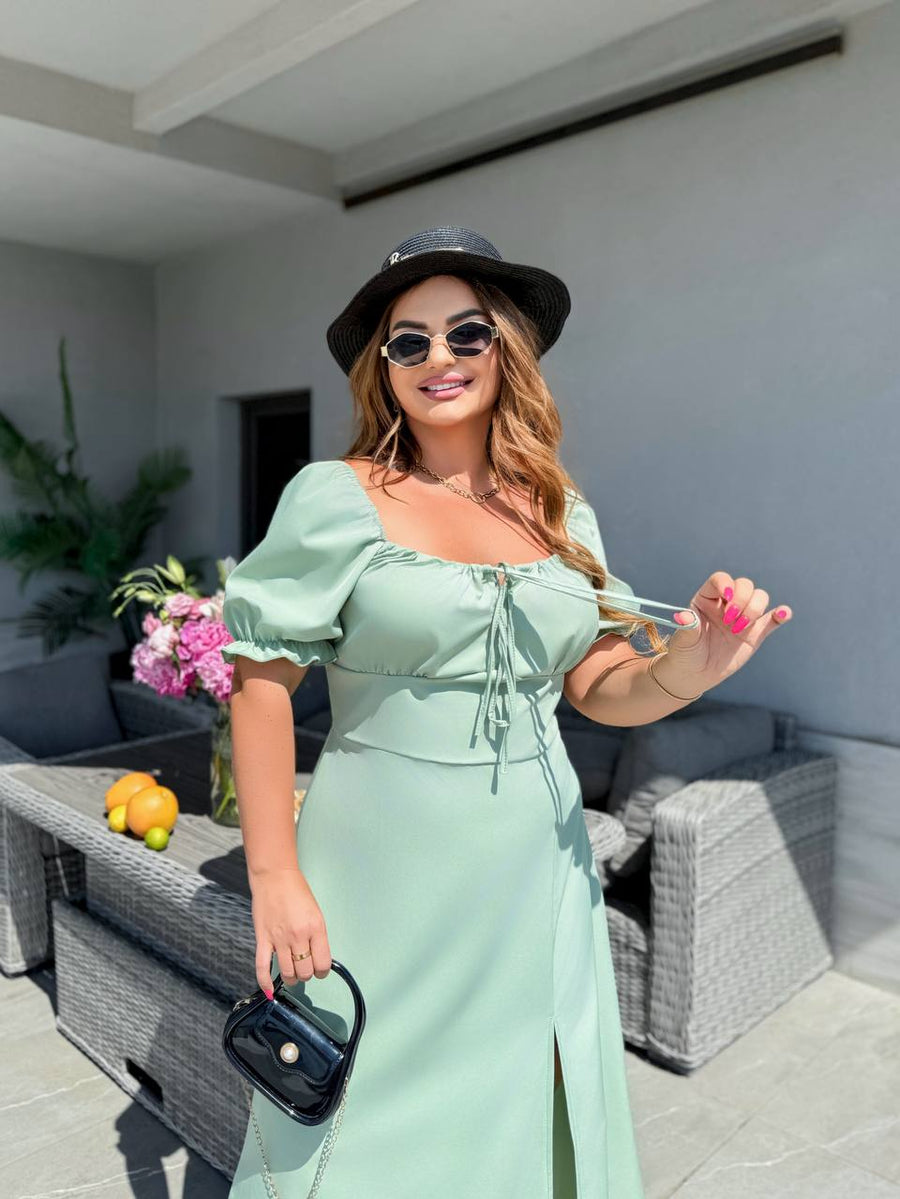 Миди рокля с връзки - Twiggy Shop