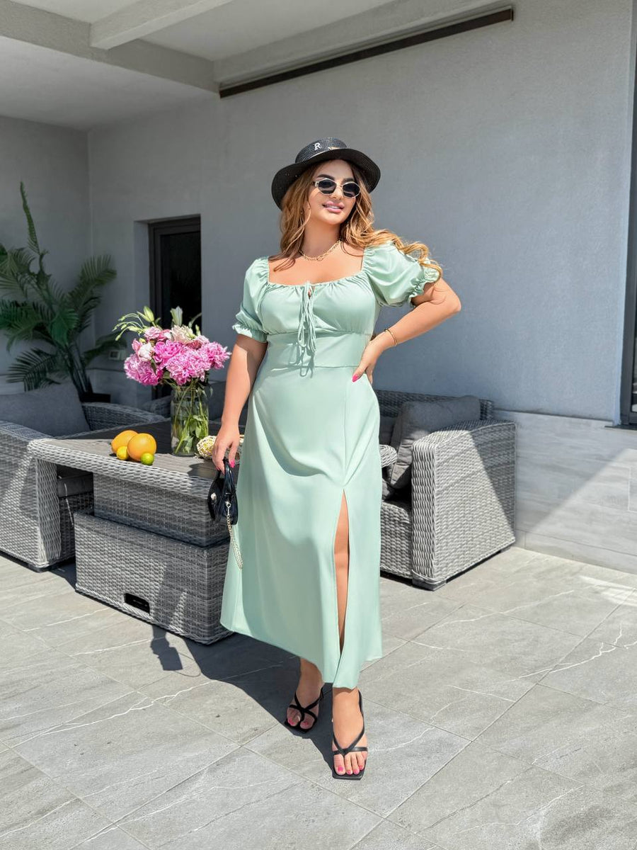 Миди рокля с връзки - Twiggy Shop