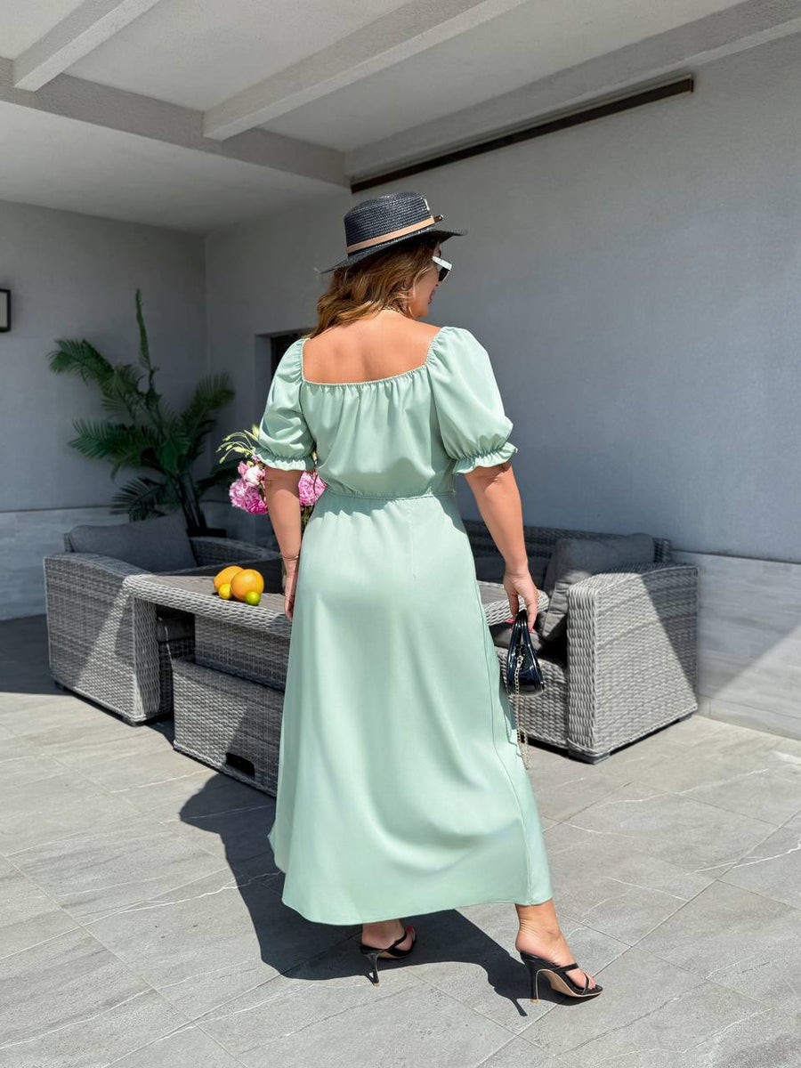 Миди рокля с връзки - Twiggy Shop