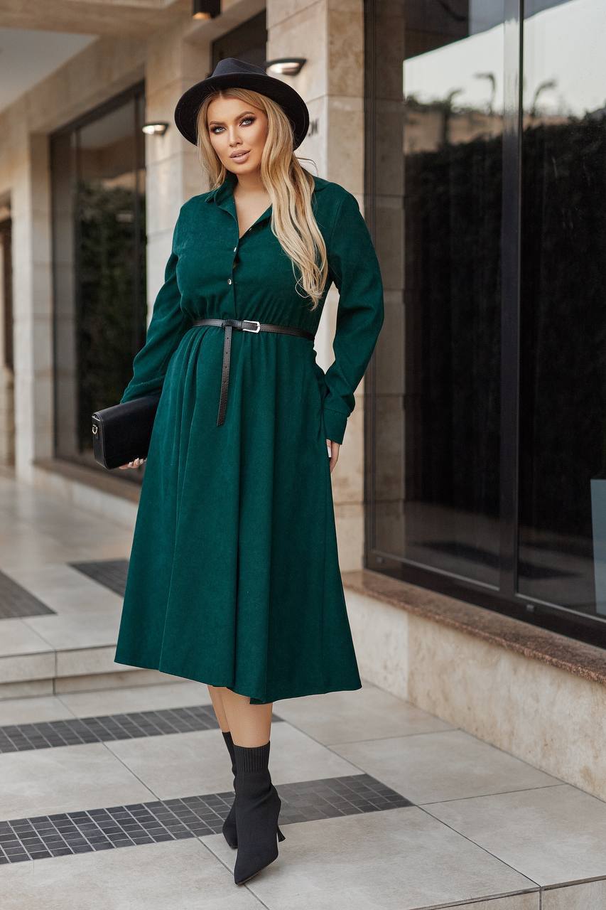 Рокля от рипсено кадифе - Twiggy Shop