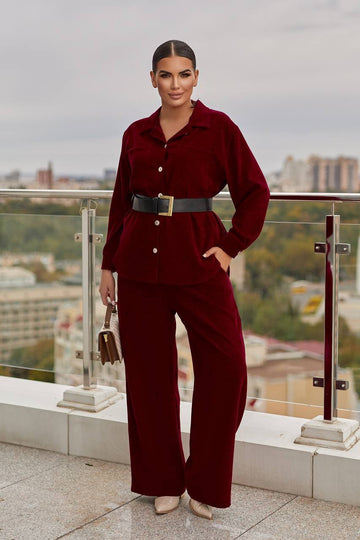 Комплект от рипсено кадифе - Twiggy Shop