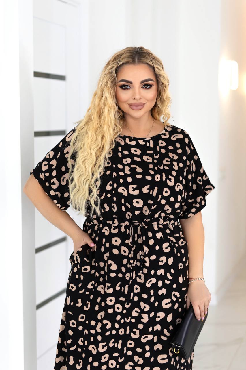 Принтирана рокля от памучна материя - Twiggy Shop