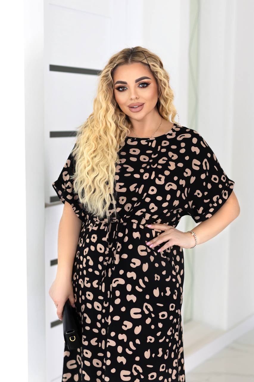 Принтирана рокля от памучна материя - Twiggy Shop