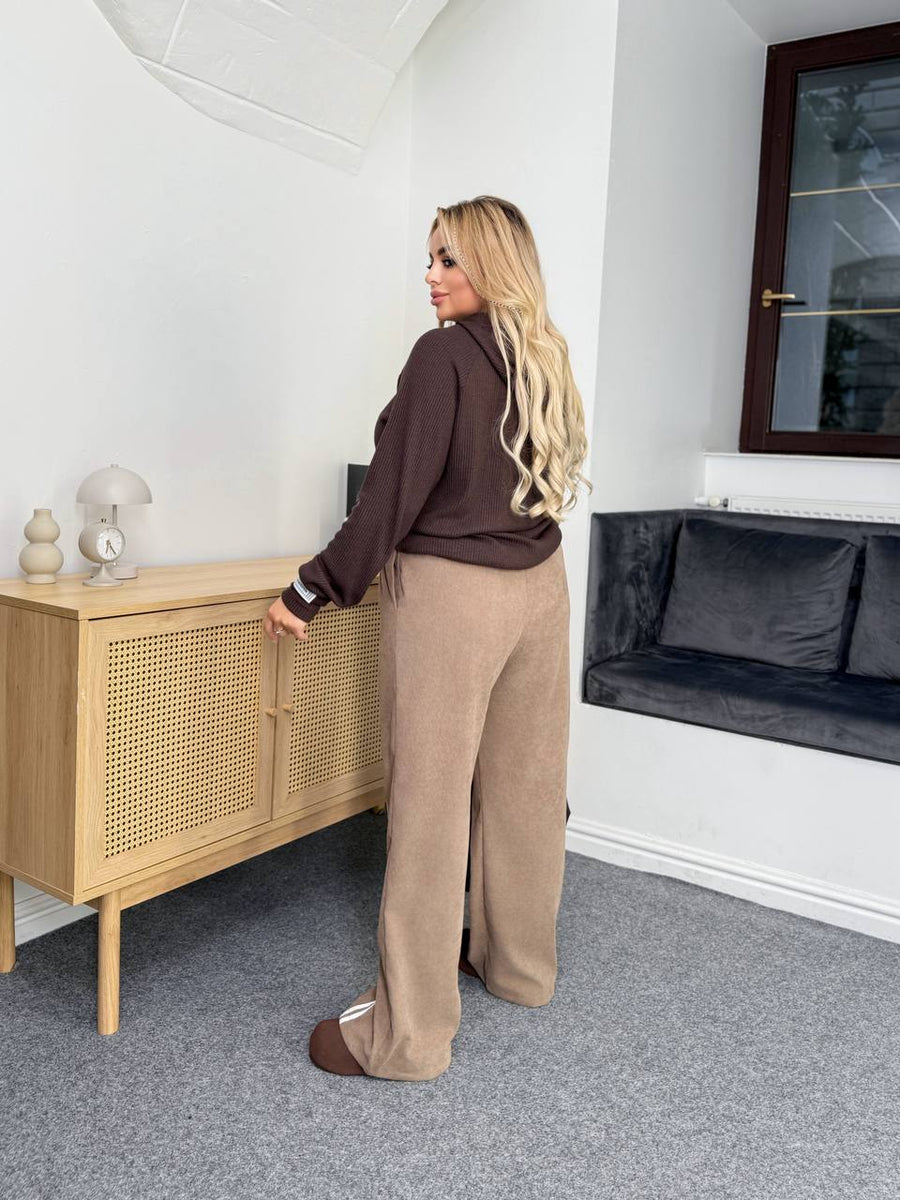 Кадифен широк панталон - Twiggy Shop