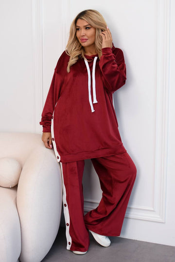 Кадифен комплект с ленти - Twiggy Shop