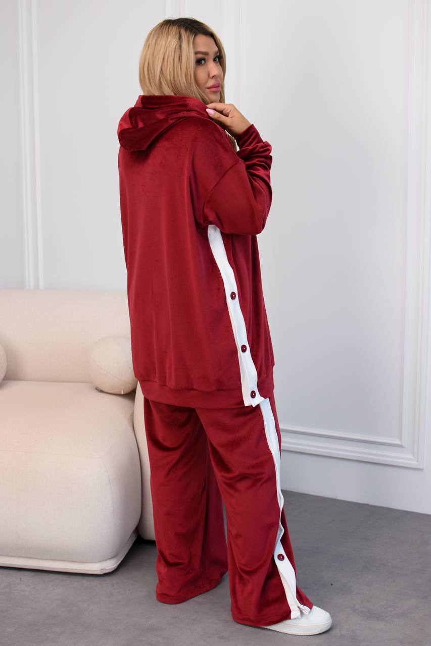 Кадифен комплект с ленти - Twiggy Shop