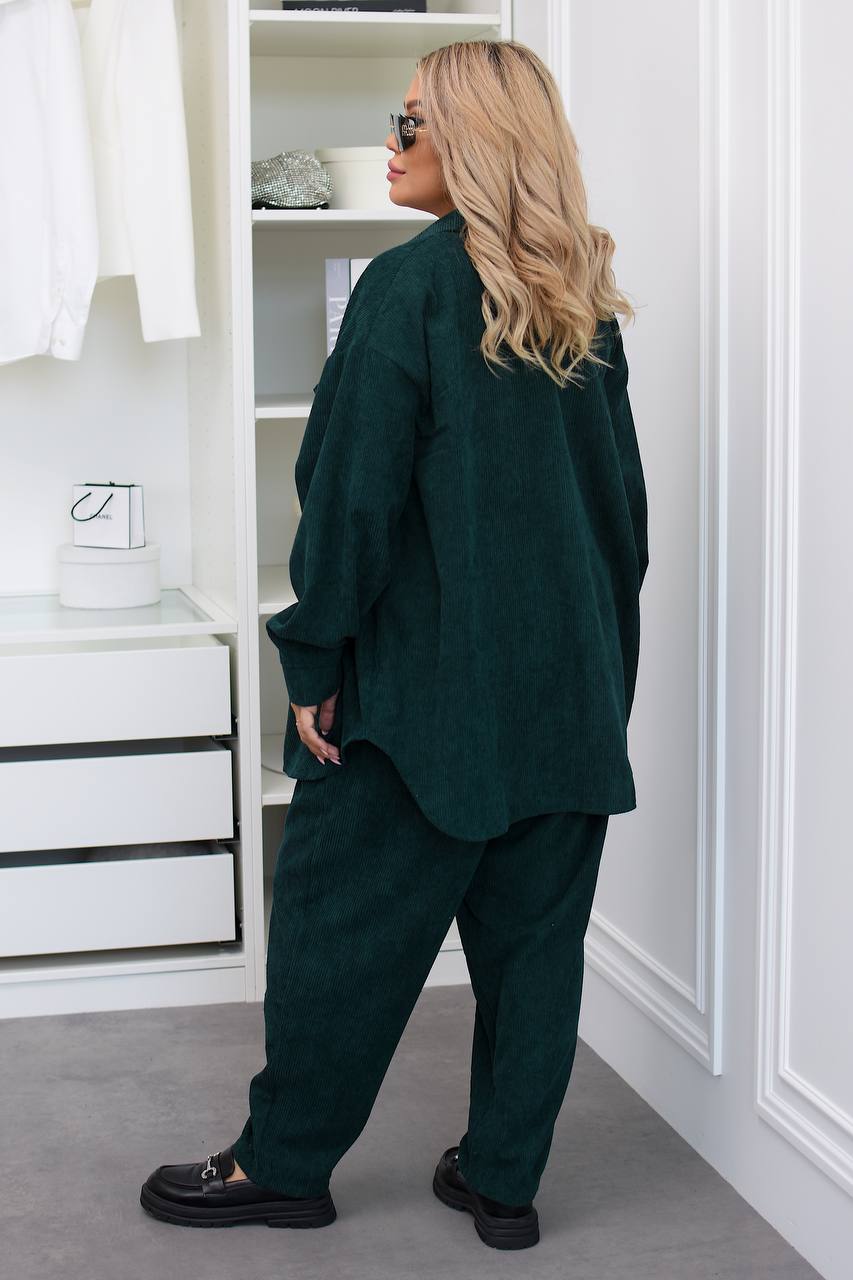 Кадифен комплект в свободна кройка - Twiggy Shop