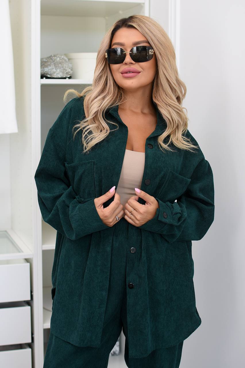 Кадифен комплект в свободна кройка - Twiggy Shop