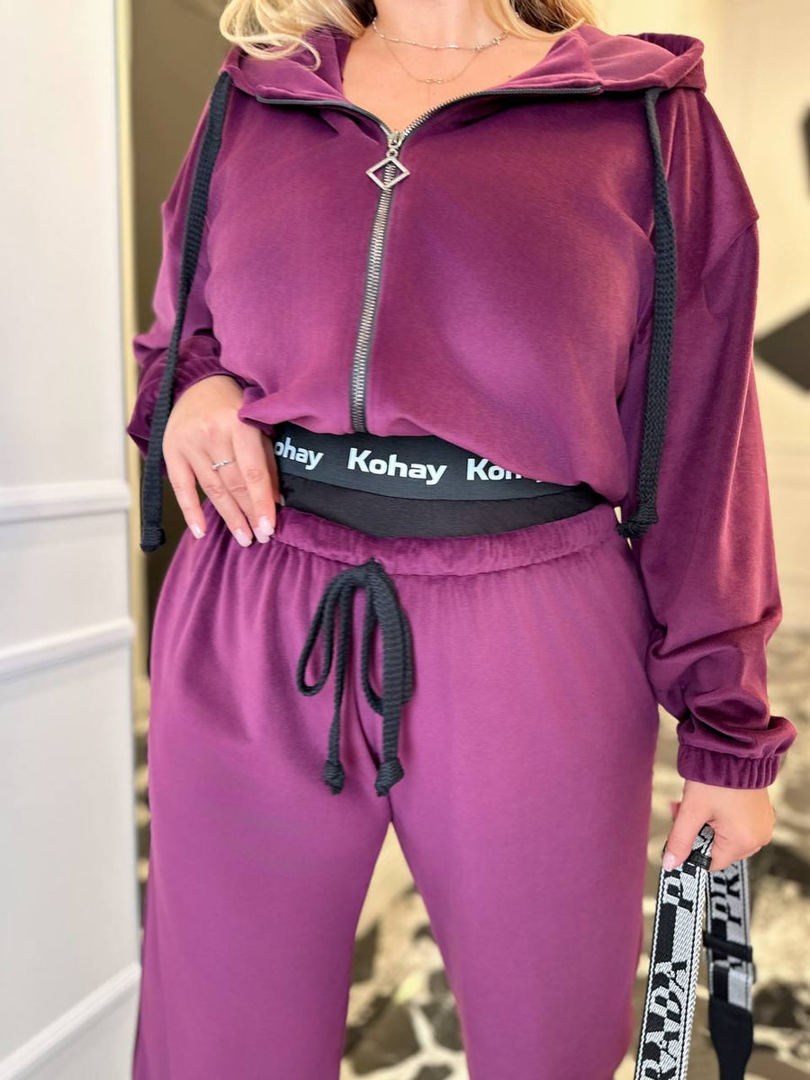 Спортен комплект от кадифе - Twiggy Shop