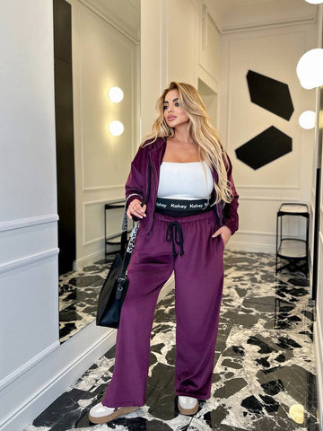 Спортен комплект от кадифе - Twiggy Shop