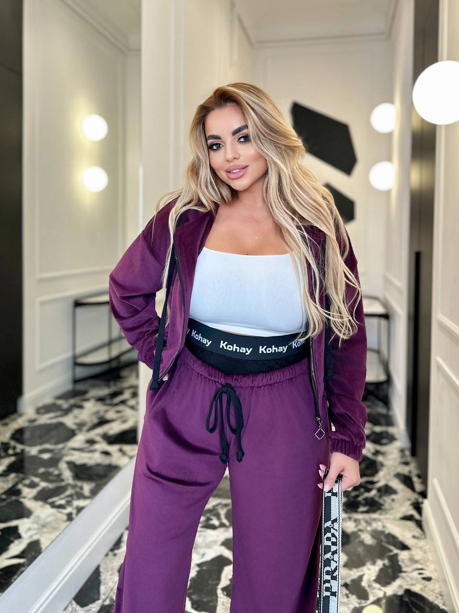 Спортен комплект от кадифе - Twiggy Shop