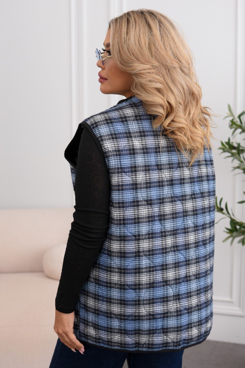 Елек в десен на каре - Twiggy Shop