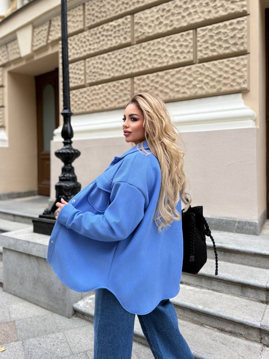 Топла връхна риза от рипсено кадифе - Twiggy Shop