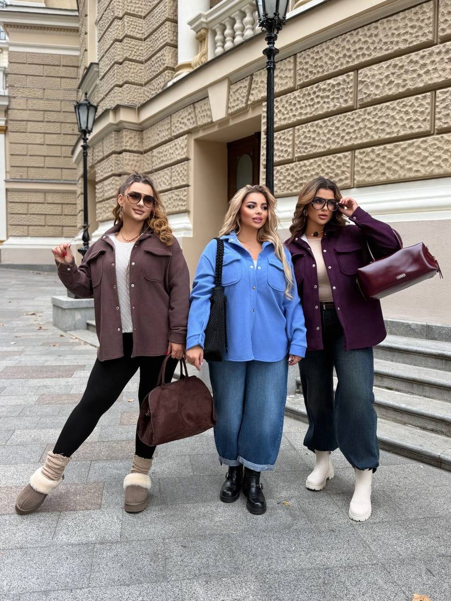 Топла връхна риза от рипсено кадифе - Twiggy Shop