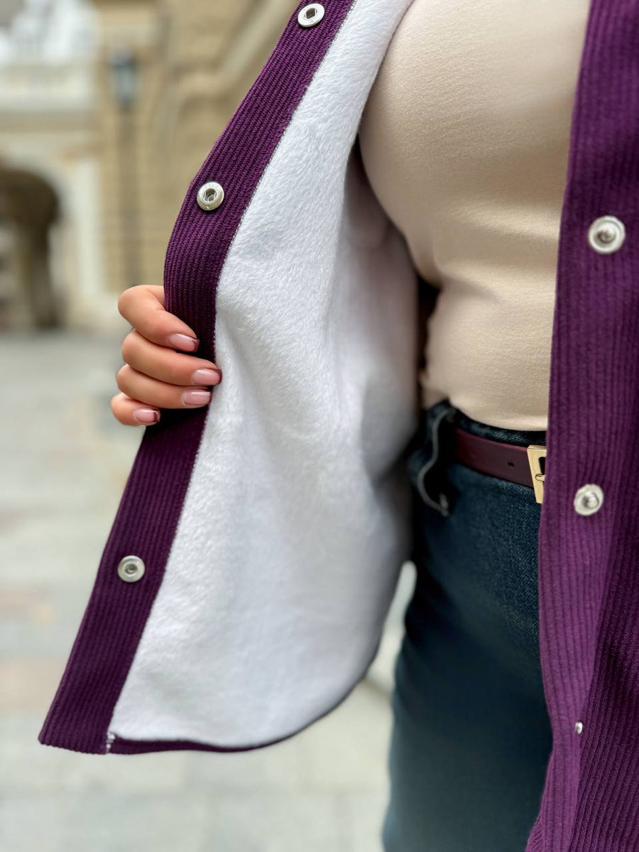 Топла връхна риза от рипсено кадифе - Twiggy Shop