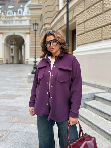 Топла връхна риза от рипсено кадифе - Twiggy Shop