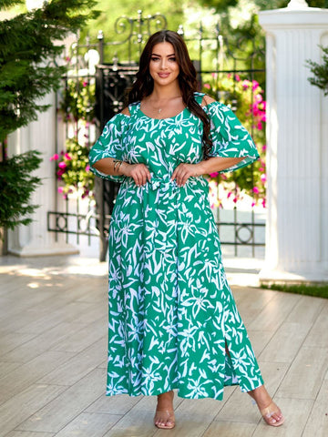 Рокля с отворени рамене - Twiggy Shop