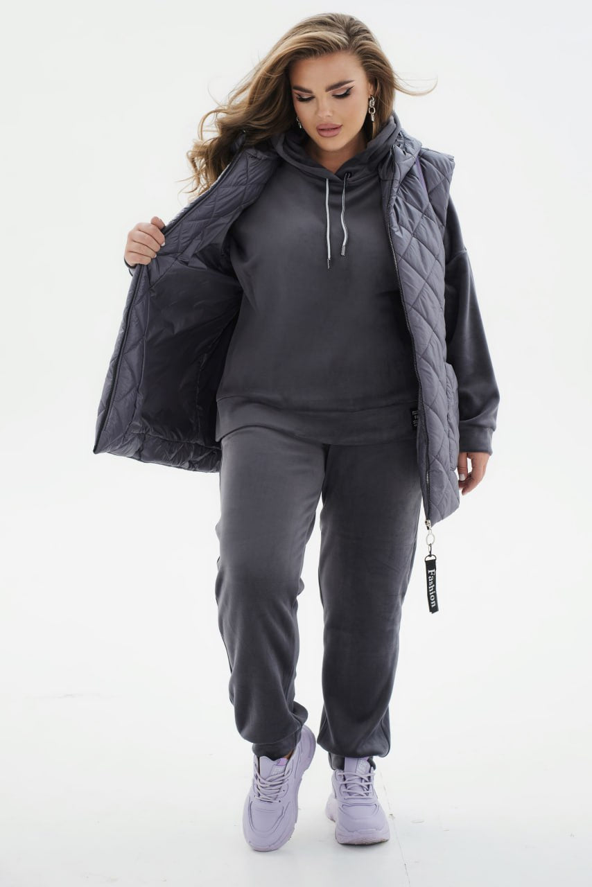 Всекидневен комплект с елек - Twiggy Shop