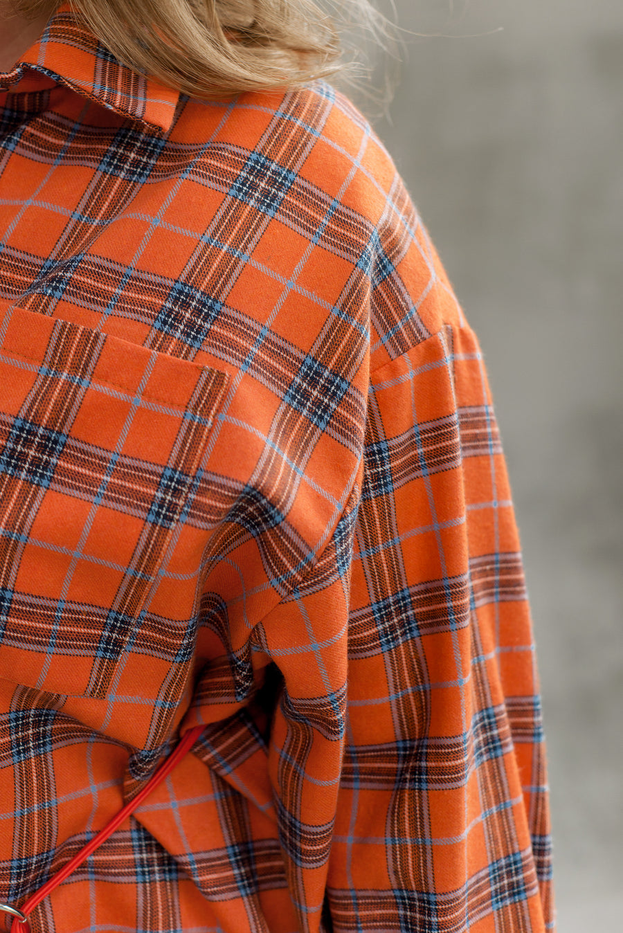 Овърсайз карирана риза - Twiggy Shop