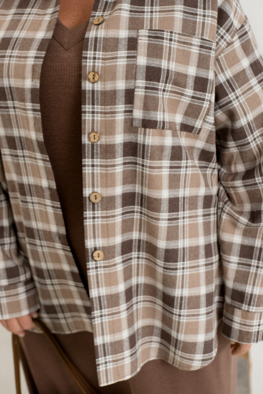 Овърсайз карирана риза - Twiggy Shop