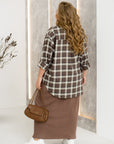Овърсайз карирана риза - Twiggy Shop