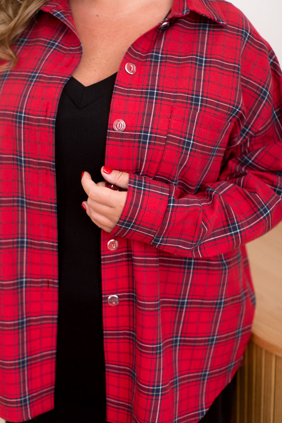 Овърсайз карирана риза - Twiggy Shop